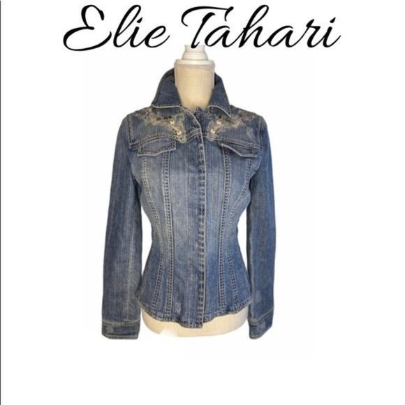 Elie Tahari Jackets & Blazers - Elie Tahari Jean Jacket